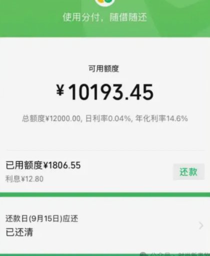 微信分期额度怎么用