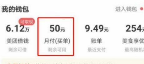 美团月付500元，会影响征信吗？