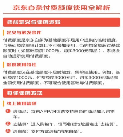 白条付费额度怎么用